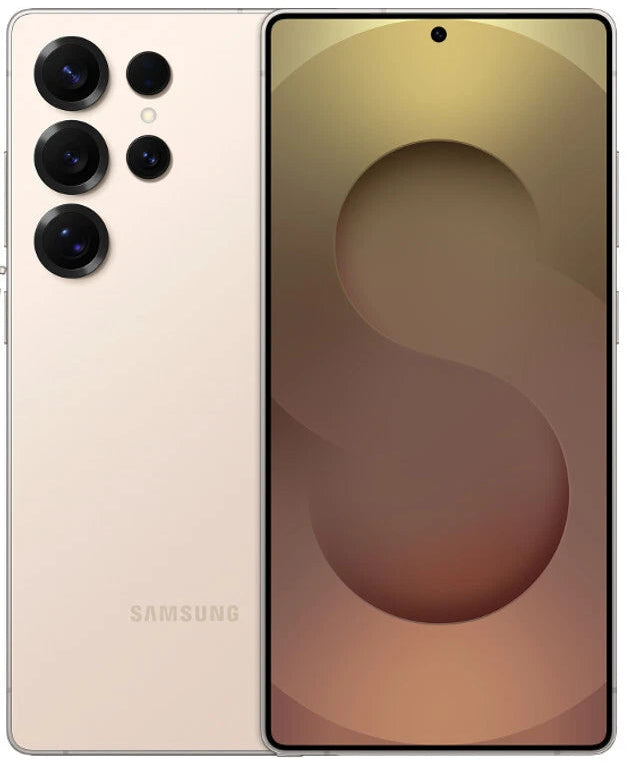 Samsung smartphone with stylus on a white background