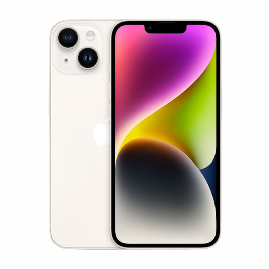 White iPhone 14 256GB Unlocked – Dual Camera and Screen