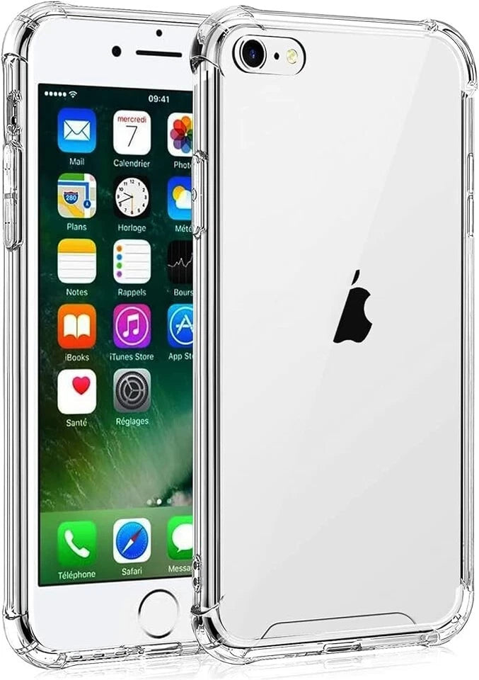 Anti-Yellowing Clear Case for iPhone – Durable Shockproof Silicone