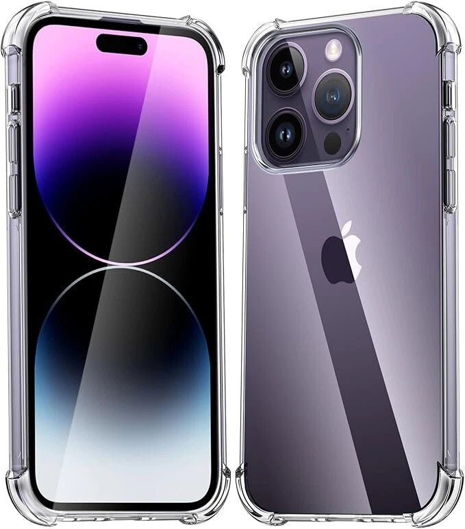 Full Protection Clear Case for iPhone – Shockproof Transparent Silicone