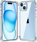 Shockproof Clear Silicone Case for iPhone 17, 16, 15 Series