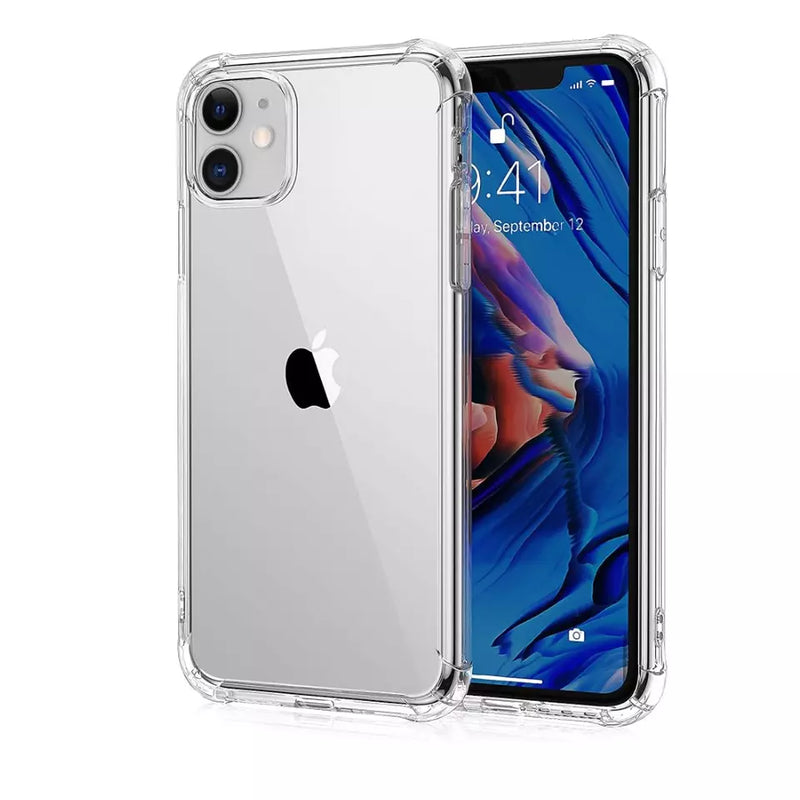 Slim Clear Case for iPhone 11, XR, XS – Shockproof Transparent Silicone