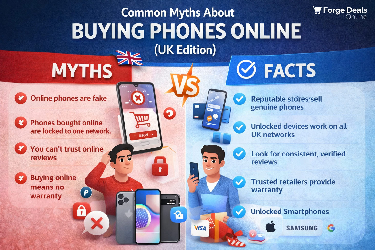 Common Myths About Buying Phones Online in the UK | Forge Deals
