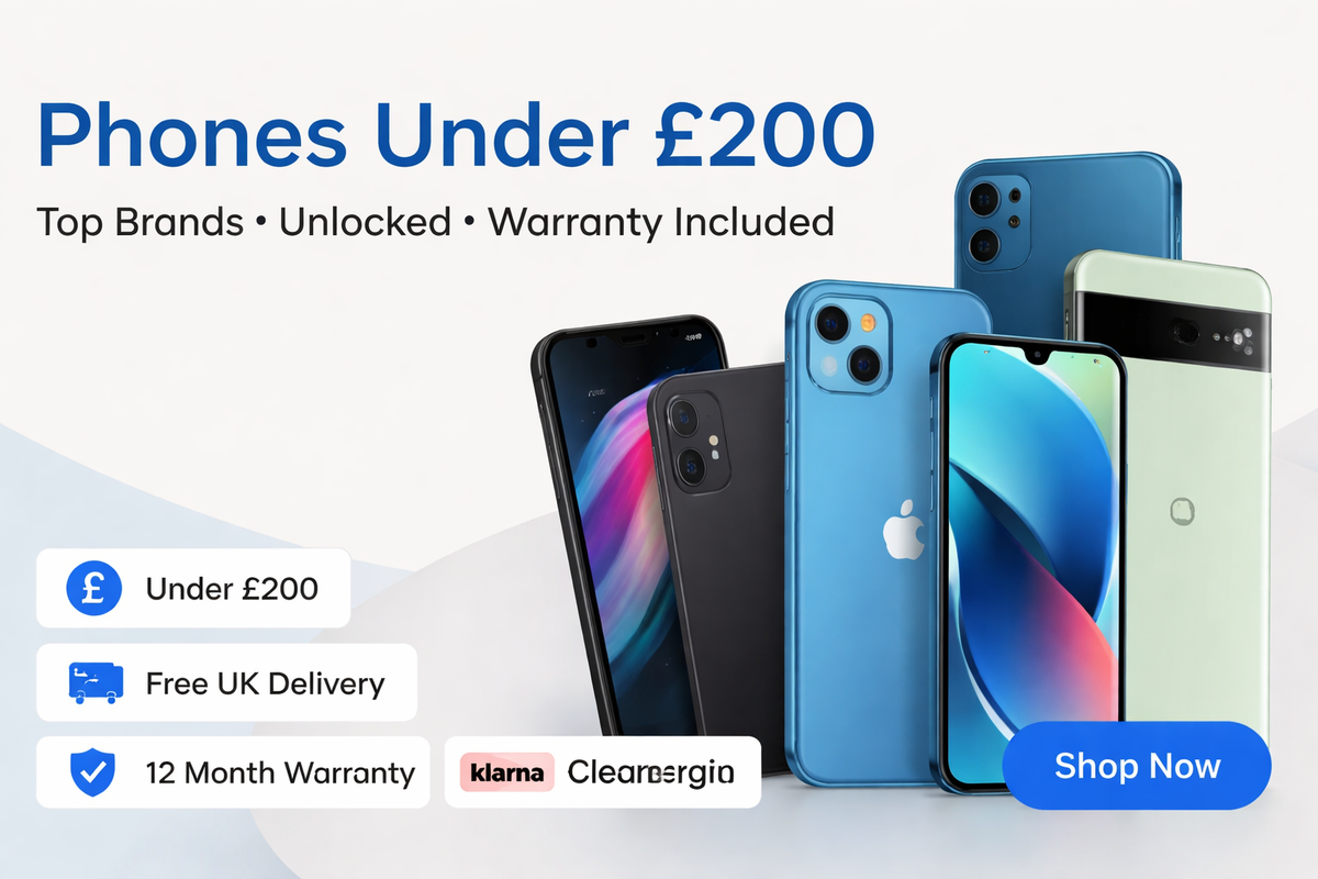 Best smartphones under £200 in the UK in 2026 featuring unlocked budget Android and refurbished phones with great value deals