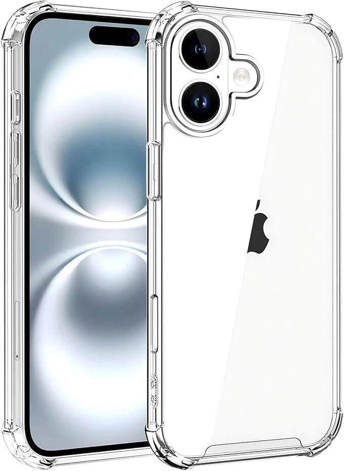 Case For iPhone 1716 15 14 Pro Max Plus 13 11 12 7 8 Clear Cover Shockproof Phone