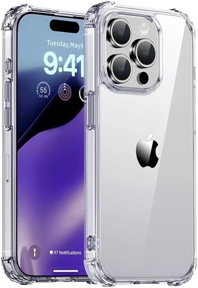 Case For iPhone 1716 15 14 Pro Max Plus 13 11 12 7 8 Clear Cover Shockproof Phone