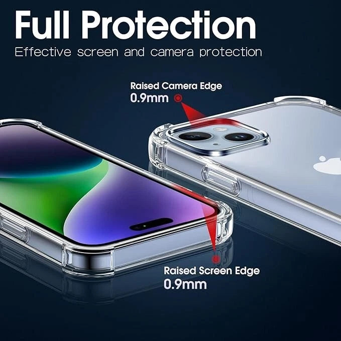 Case For iPhone 1716 15 14 Pro Max Plus 13 11 12 7 8 Clear Cover Shockproof Phone