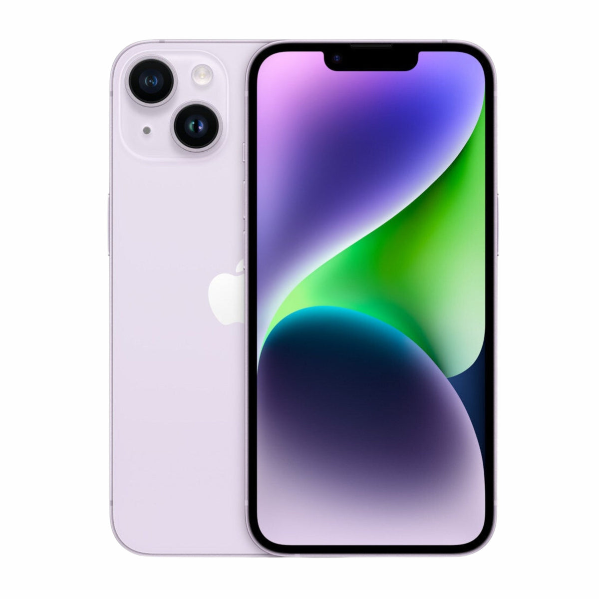 Purple iPhone 14 256GB Unlocked – Stylish Front and Back View