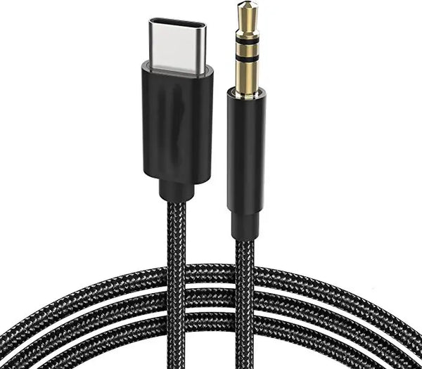 USB-C to 3.5mm Audio Jack Adapter Cable 1.5M – iPhone and Android Compatible