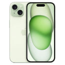 Green smartphone with a gradient design on a white background
Apple iPhone 15 Plus rear view showing 48MP dual camera system in Like New condition