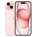 Pink smartphone with a reflective screen on a white background
Apple iPhone 15 Plus USB-C port and volume buttons fully tested refurbished device