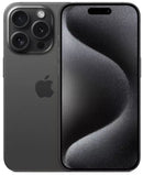 Apple iPhone 15 Pro 6.1-inch OLED display in like-new condition, factory unlocked 5G smartphone powered by Apple A17 Pro chip.