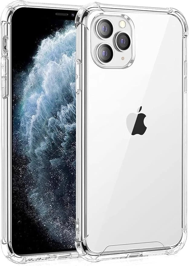 lear Shockproof Silicone Cover for iPhone 12 – Slim Transparent Design