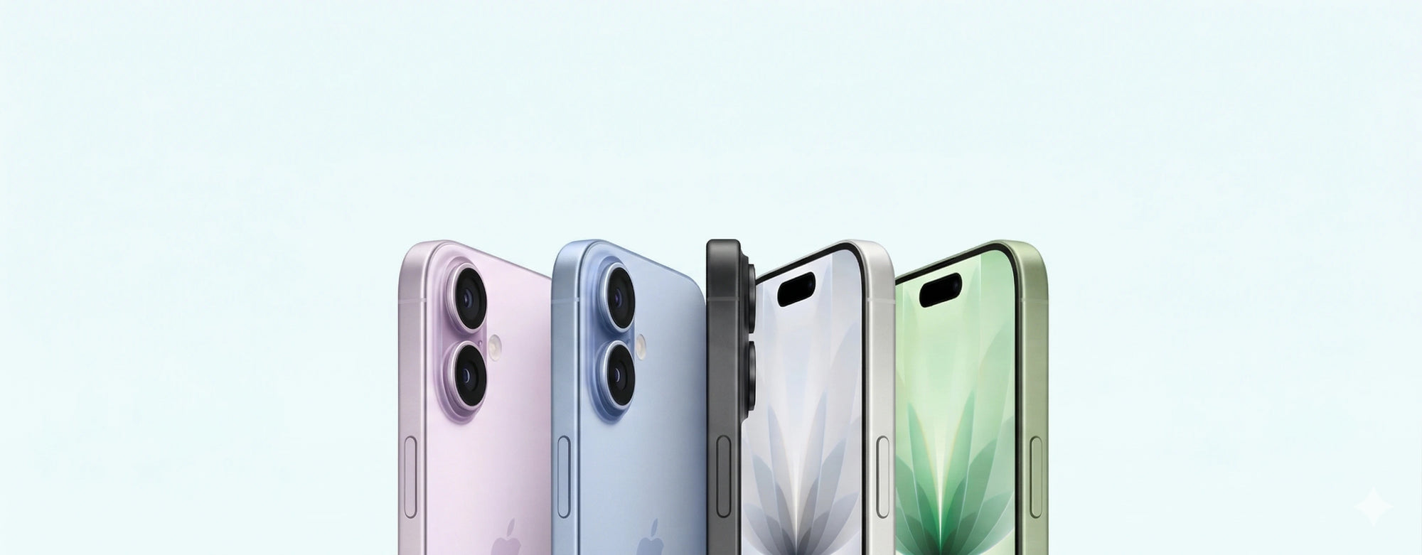Refurbished iPhone lineup showing various colours and sleek design UK