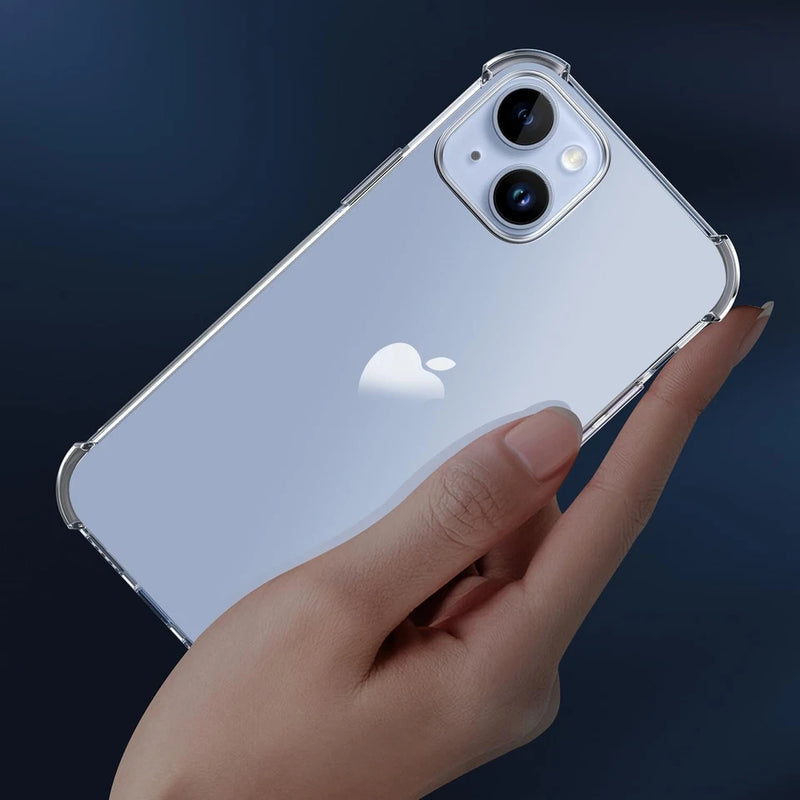 Slim Clear iPhone Case – Shockproof Transparent Silicone Cover UK